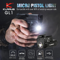 【KLARUS 錸特光電】GL1 600流明 可充電 戰術槍燈 導軌 快拆 快裝(手槍燈 爆閃 1913 皮卡丁尼 GLOCK)