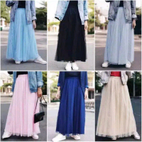 Rok tutu bawahan wanita\\rok jareng Wanita Melar Maxi