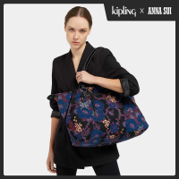 【KIPLING】Kipling x ANNA SUI 搖滾冬青羽蝶印花手提側背包-ART M