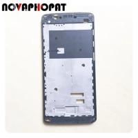 Novaphopat LCD Display Frame Front Housing Cover Chassis Bezel For ZTE Axon 7 mini B2017 Front Case