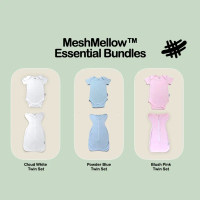 [Bundle] MeshMellow Onesie + Zip Swaddle Essential Bundle (U.P. $69.80) - MeshMellow Fabric