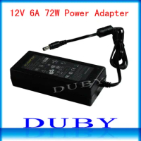 20piece/lot 12V6A New AC 100V-240V Converter power Adapter DC 12V 6A Power Supply EU/US/UK Plug DC Free Fedex