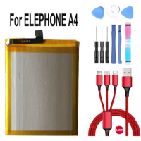 100% new 3000mAh For Elephone A4 Backup Battery for Elephone A4 High Quality mobile phone Battery +USB cable+toolkit