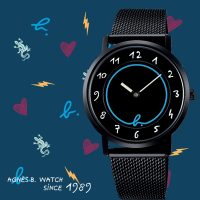 agnes b.marcello 35週年限量款霓虹腕錶-34mm VJ20-KVP0SD/BJ5023X1
