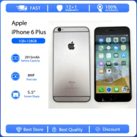 Apple iPhone 6 Plus Fingerprint Mobile Phone Original Used Unlocked 5.5" 16/64/128GB ROM Dual-core IOS 8MP Camera