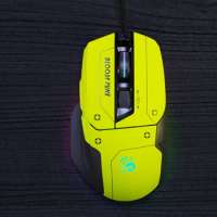 A4tech Bloody Punk Yellow W70 Max Wired Mouse RGB Breathing Light 1000DPI Professional E-sports Gaming Mice