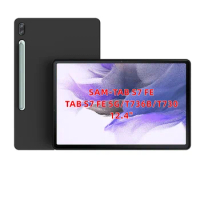 black matte Skid-proof Soft TPU Silicone Clear Case Cover for Samsung Galaxy Tab S7 FE/S7 FE 5G 12.4 inch T736B T730 Cases