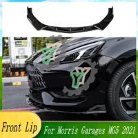 3PCS Car Accessories Front Bumper Lip Spoiler Splitter Diffuser Detachable Body Kit Cover Guard For Morris Garages MG5 2021