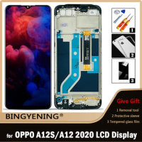 Original For OPPO A12 2020 Global LCD Display Screen Touch Digitizer Assembly For 6.22 inch OPPO A12S With Frame Replace