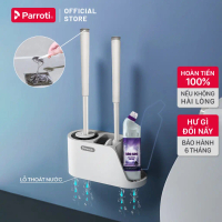 Cọ bồn cầu, cọ toilet nhà vệ sinh 3 trong 1, có thể treo tường  Parroti Silicon SL02