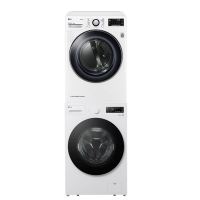 LG樂金 10公斤免曬衣機乾衣機+15公斤滾筒蒸洗脫洗衣機WR-100VW-WD-S15NW