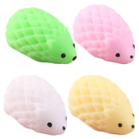 Funny Squishy Hedgehog AntiStress Toy Squeezable Animal Stretchy Hand Squeeze Toy Novelty Gag Practical Joke Toy