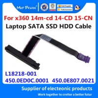 New 450.0E807.0021 450.0ED0C.0001 For HP Pavilion x360 14m-cd 14M-CD0003DX 14M-CD0001DX SATA SSD HDD Hard Drive Cable Connector