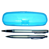 【文具通】808 鋼珠,原子筆對筆組附透明盒 T4010164