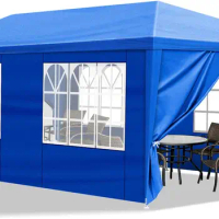 10x20Outvita Outdoor Party Tent, Patio Canopy Tent Gazebo with Removable Sidewalls Instant Event Tent for Cater Events Wedding