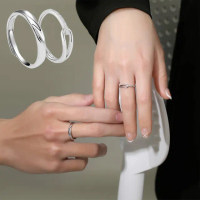 【LEEHER】結婚對戒/合成鑽石/銀戒/可調節戒指/情侶戒指/求婚戒指/純銀戒指/鋯石戒指/男女對戒