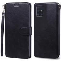 A71 Case For Samsung Galaxy A71 Case Leather Wallet Flip Case For Samsung A71 5G Case A 71 A715F Silicone Cover Coque Fundas