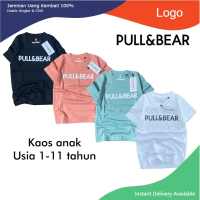 Baju Kaos Anak Laki Laki Perempuan Katun Kombed Motif Pull andBear Fashion