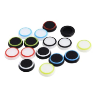 4pcs Silence Thumb Grip Caps Compatible with PS5/PS4/Xbox One/Xbox One Elite/8BitDo SN30 Pro/Switch Pro Controller Joystick