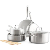 Pot and Pan Set Nonstick Cast Iron Cookware Pan Sets Free Shipping Kitchen Kit 13 Pc Ceramic Pots and Pans Set Non Stick Clamp