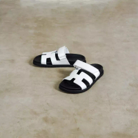 Hermès Sandal HERMES CHYPRE WHITE SANDAL 100% ORIGINAL