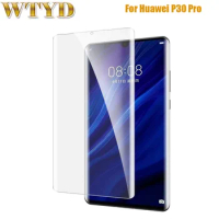 UV Liquid Curved Full Glue Tempered Glass for Huawei P30 Pro Screen Protector Protective Glass Film for Huawei P30 Pro