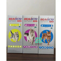 BRAVECTO PLUS CAT (OBAT KUTU TETES KUCING 1 BOX 1 ISI 1 TUBE)