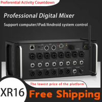 XR16 AIR 1:1 16 Channel Professional Digital Mixer Audio For IPad/Android DJ Studio Wifi&amp;USB Stereo Recorder Mixing Console