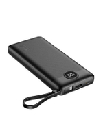 เพาเวอร์แบงค์ (10,000mAh, สีดำ) รุ่น E10 10000 MAH BK