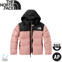 【The North Face 女 可套接防潑羽絨外套《粉紅》】3XEO/保暖外套/防潑水外套/連帽外套