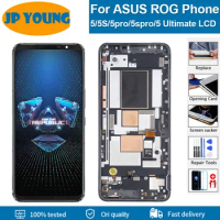 6.78" Original For Asus ROG Phone 5 5pro 5s Pro LCD Display Screen For ROG Phone 5 Ultimate ZS673KS I005DA Display With Frame