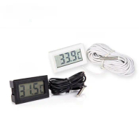 Mini Digital Thermometer with battery Indoor Outdoor Convenient Temperature Sensor for Refrigerator Fridge Aquarium Car HomeTool
