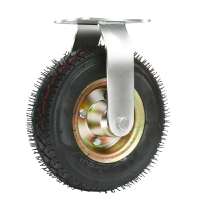 萬向輪 10寸充氣萬向輪重型靜音加厚腳輪平板手推車輪子6寸8寸橡膠萬象輪 【CM9717】