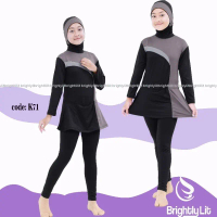 Yanuart4 Brightlylit - Baju Renang Anak Perempuan Muslim Baju Renang Anak Wanita Muslimah Tk Baju Re