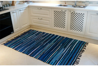 ✤宜家✤時尚編織創意地毯 廚房浴室衛生間臥室床邊門廳 吸水長條防滑地毯 (70cm×180cm)