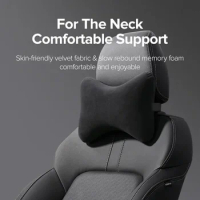 Adjustable Auto Head Neck Pillow Bound-shaped Memory Foam Car Seat Support Waist Cushion Massage Neck Car Headrest