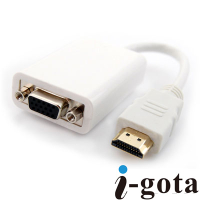 i-gota 稀有PS3完全支援 高畫質HDMI公-VGA母+3.5mm音源輸出 轉接器
