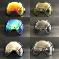 Retro Motorcycle Goggles Bubble Visor UV Protection Lens Shield For SHOEI JO EX-ZERO Arai Classic AIR BELL Simpson