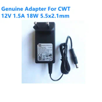 EU Plug Genuine 12V 1.5A 18W 5.5x2.1mm AC Adapter For CWT KPD-018F MOSO MSA-C1500IC12.0-18P-DE Power Supply Charger