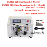 Touch Screen Control SWT508-SDB S Computer Automatic Wire Strip Peeling Stripping Cutting Machine For 0.1-4.5mm2 AWG10-AWG28