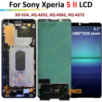 For Sony Xperia 5 II LCD Display Touch Screen Digitizer Assembly For Sony Xperia 5 ii display SO-52A, XQ-AS52, XQ-AS62, AS72 LCD