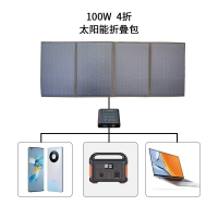 100w戶外用的便攜式太陽能折疊包車載太陽能板充電板 太陽能板 科凌旗艦店