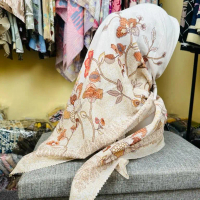 (YURA SERIES) HIJAB VOAL DENAY MOTIF TERBARU