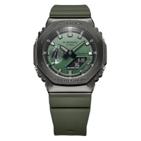 CASIO卡西歐 G-SHOCK 灰綠 金屬錶殼 八角形錶殼 GM-2100B-3A_44.4mm G-SHOCK 灰綠 金屬錶殼 八角形錶殼 GM-2100B-3A_44.4mm