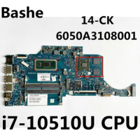 For HP HP 14-CK 14-CF 240 G7 laptop motherboard I7-10510U CPU plate number 6050A3108001 L68262-001 motherboard 100% test