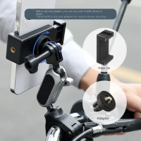 For Gopro 11 10 9 8 Motorcycle Accessories Camera Mount Handlebar Mount For Insta360 DJI OSMO Action Camera