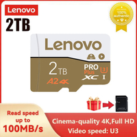 Lenovo 2TB 1TB 128GB การ์ดหน่วยความจำ SD 64GB Class10 Sd/tf Flash Card A1 A2 Mini SD การ์ด UHS-1การ์ดหน่วยความจำแฟลชสำหรับ  Table