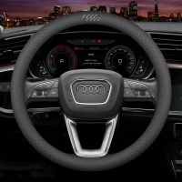 Penutup Roda Stereng Kereta, Diperbuat daripada Kulit Microfiber, Penyerap Peluh, Anti Gelincir, Ses