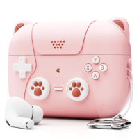 Cute Cat Silicone Case for AirPods Pro 2nd Generation Classic Handheld Game Console Design Protective Case for AirPods Pro 2