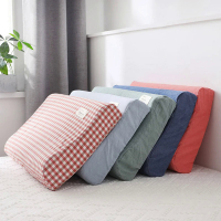 Cotton Latex Pillow Case Cover Soft Solid Color Plaid Sleeping Pillowcase For Memory Foam Pillow Latex Pillow Case 30x5040x60cm